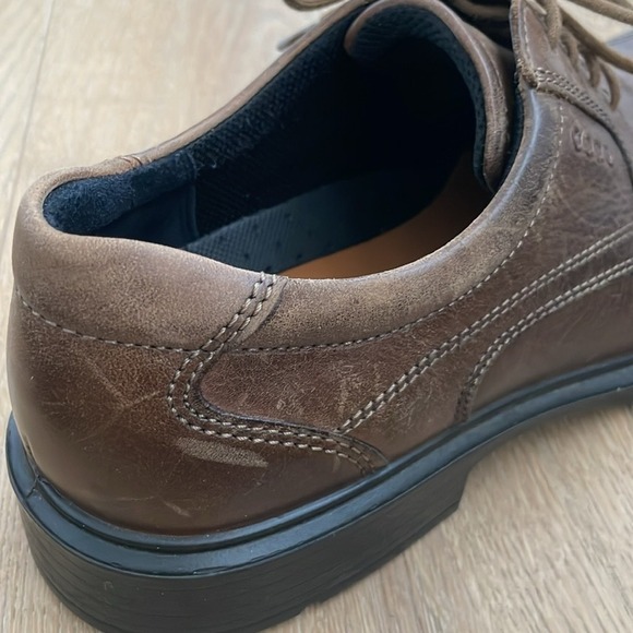 Ecco | Helsinki Brown Leather Bicycle Toe Size 9 - Picture 10 of 12